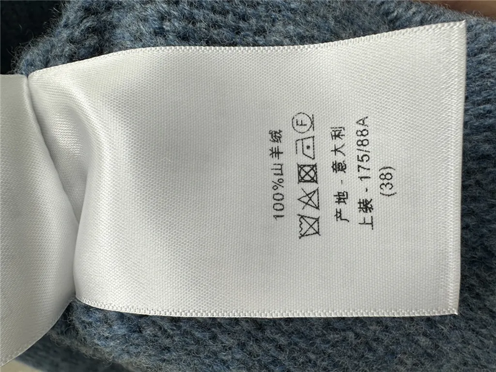 Dior Oversize Crewneck Zip-Up Cardigan in Blue